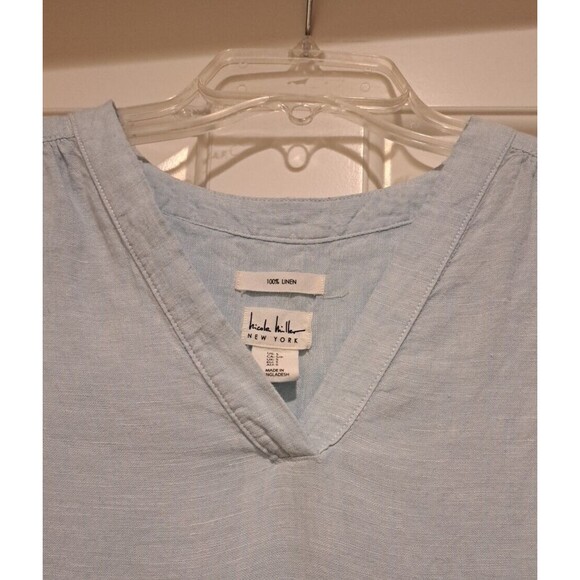 Nicole Miller New York Linen Sleeveless Tunic/ Mini Dress Women's S Minimalist - Picture 3 of 12